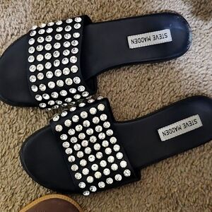 Wonen's Steve Madden Rhinestone Sandals